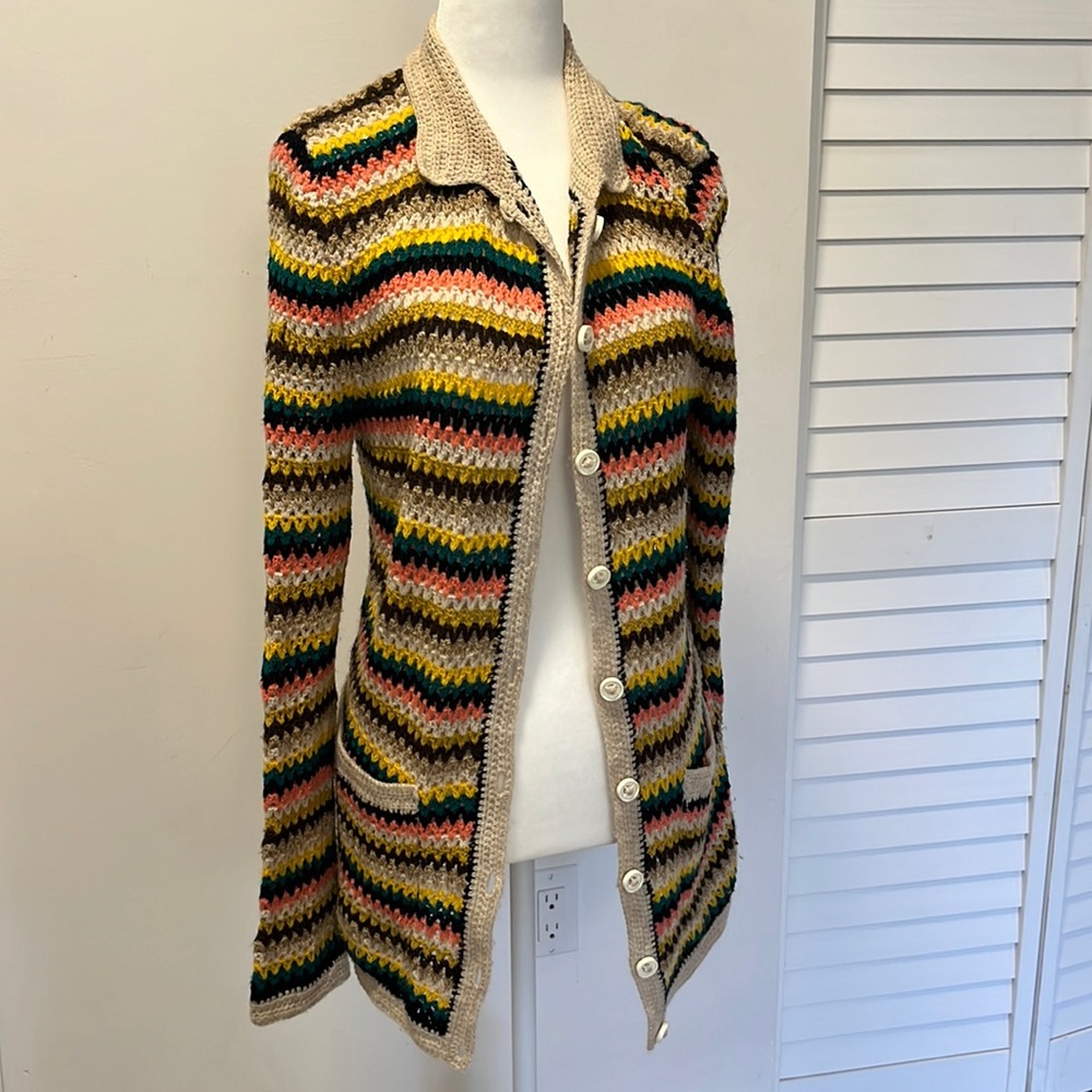 Handmade VINTAGE knitted cardigan